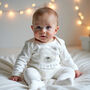 Personalised Baby's First Christmas Polar Bear Outfit, thumbnail 1 of 5