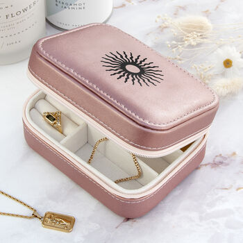 Sparkly Pink Sun Jewellery Case, 4 of 9