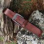 Thick Tan Distressed Finish Men's Leather Belt, thumbnail 1 of 8