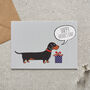 Dachshund / Sausage Dog Father's Day Card – Dog Dad Card From The Dog, thumbnail 1 of 12