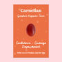 Carnelian Gemstone Keepsake Token Confidence Gift, thumbnail 1 of 3