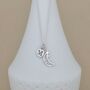 Personalised Eid Moon Charm Silver Necklace, thumbnail 1 of 5