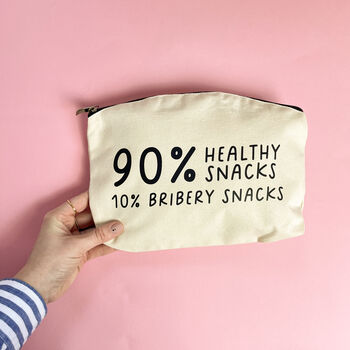 Personalised 90% Healthy 10% Bribery Snack Bag, 4 of 5