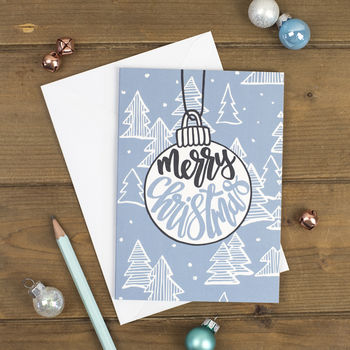 Set Of 12 Brush Lettered Christmas Cards, 3 of 8