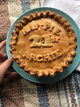 Large Personalised Pork Pie For Anniversary Or Birthday, 2 of 3
