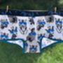 Ladies Boxer Shorts, Safari Animals With Camo Waistband, thumbnail 1 of 2