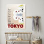 Japanese Tokyo Butterfly Art Print, thumbnail 2 of 3
