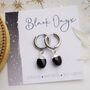 Black Onyx Hoop Earrings And Necklace, thumbnail 2 of 11