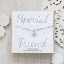Sterling Silver Heart Necklace Special Friend, thumbnail 1 of 5