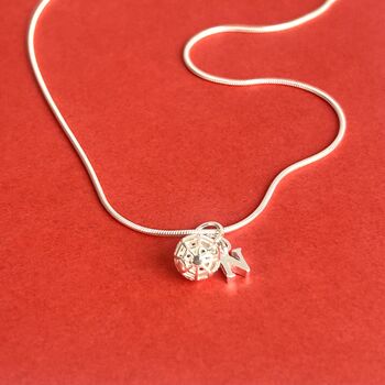 Personalished Sterling Silver Globe Travel Initial Necklace, 3 of 5