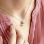 Star Charm Necklace With Star Birthstone, thumbnail 2 of 5