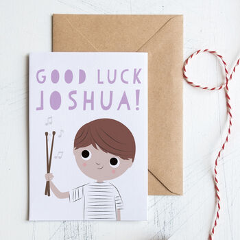 Drums Card: Good Luck, Congratulations, Happy Birthday, 4 of 6