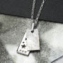 Sterling Silver Meteorite And Stars Necklace, thumbnail 3 of 5