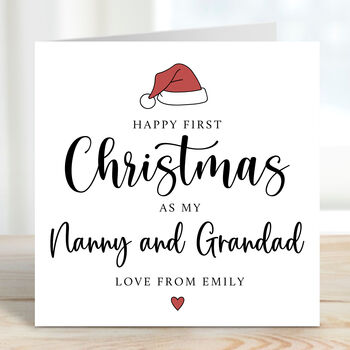 First Christmas As My Nanny And Grandad Card, 2 of 3