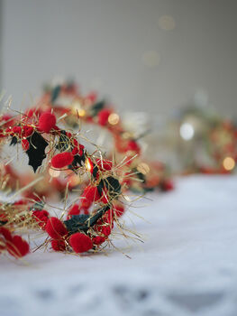 Holly And Berry Christmas Fairy Light String, 4 of 5