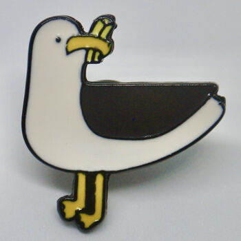 Personalised Tiny Parcel, Birthday Card + Seagull Pin, 7 of 8