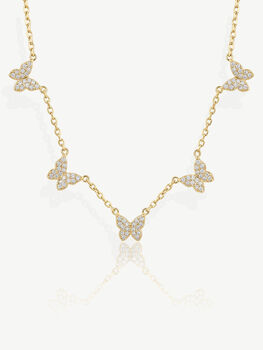 Gold Or Silver Butterfly Necklace, Women's Jewellery, 2 of 7