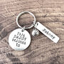 This Daddy Belongs To Keyring With Football Charm, thumbnail 5 of 7