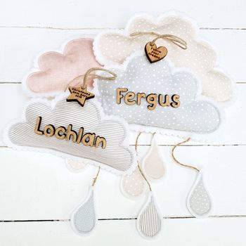 Naming Day Christening Cloud Decor Gift, 4 of 10