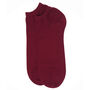Oxford Stripe And Classic Burgundy Men's Trainer Socks, thumbnail 6 of 7