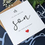 Personalised Handmade Birthday Card For Special Son, thumbnail 1 of 4