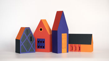 Scandi Home Decor, Colorful Nordic Village, 9 of 10
