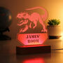 Personalised Dinosaur T Rex LED Night Light, thumbnail 6 of 12