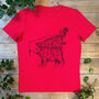 Christmas Bear T Shirt, Men's, thumbnail 2 of 3