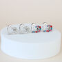 Sparkly Crystal Heart Stud Earrings, thumbnail 1 of 3