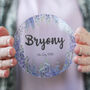 Personalised Birth Flower Coaster, July, Larkspur, thumbnail 1 of 2