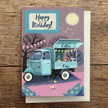 Birthday Coffee And Cake Blank Card, 2 of 4