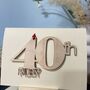 Personalised Ruby 40tb Wedding Anniversary Card, thumbnail 5 of 7