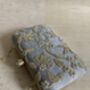 Grey Handcrafted Pearl Rectangular Clutch Bag, thumbnail 7 of 9