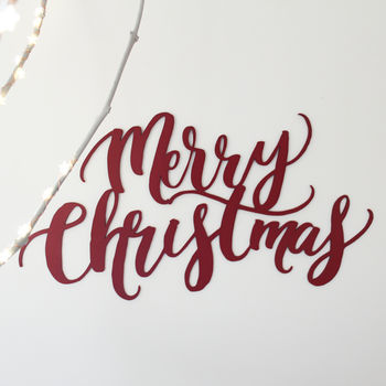 Wooden Merry Christmas Sign By Fira Studio | notonthehighstreet.com