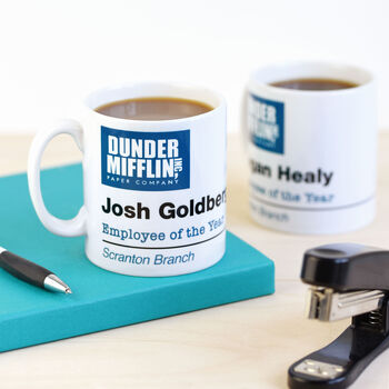 Personalised The Office Dunder Mifflin Employee Of The Year Mug, 5 of 10