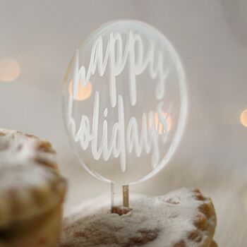 Mince Pie Or Cupcake Toppers, Set Of Six, 9 of 9