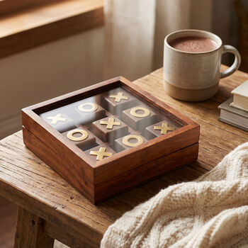 Personalised Glass Lid Tic Tac Toe Game Keepsake, 4 of 4