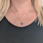 The Orb Blue Opal October Birthstone Necklace, thumbnail 2 of 8