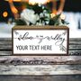 Personalised Light Box Welcome To The Wedding Sign, thumbnail 1 of 7