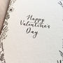 'Happy Valentine's Day' Modern Calligraphy Card, thumbnail 2 of 2