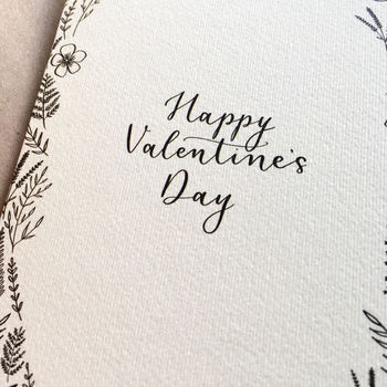 'Happy Valentine's Day' Modern Calligraphy Card, 2 of 2
