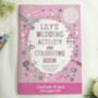 Personalised Pink Wedding Activity And Colouring Book, thumbnail 1 of 4