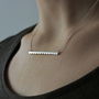 Scalloped Bar Necklace, thumbnail 1 of 8