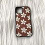 Green/Beige/Brown Flowers Phone Case, thumbnail 3 of 5