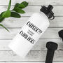 Personalised Not So Sporty Water Bottle, thumbnail 3 of 12