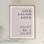Live Laugh Love Wall Print, thumbnail 3 of 5