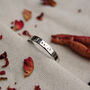 Men's Personalised Constellation Silver Eternity Text Ring, thumbnail 8 of 9