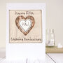 Personalised Wood 5th Wedding Anniversary Card, thumbnail 1 of 9