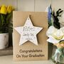 Personalised Graduation Congratulation Star Card, thumbnail 1 of 2