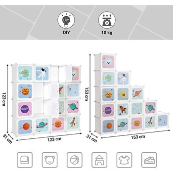 15 Cube Storage Unit Organiser Cabinet Shelves Wardrobe, 8 of 8